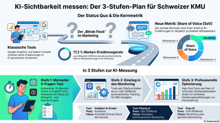 KI-Sichtbarkeit messen — Share of Voice und Kernkennzahlen für Schweizer KMU